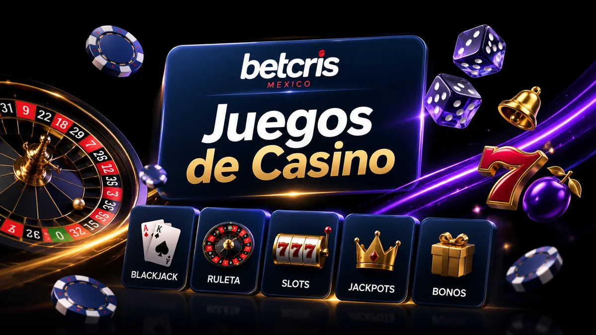 Blackjack en vivo en el casino de BetCris México con crupier en español