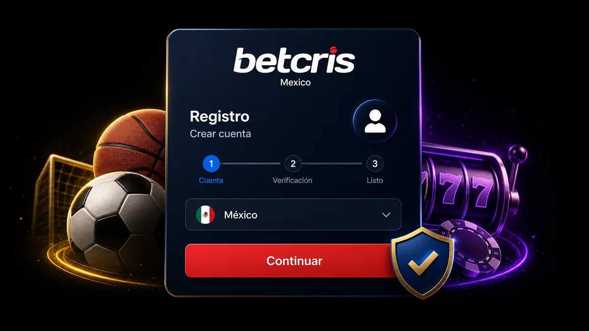 Registro en BetCris México: crea tu cuenta en 3 pasos con verificación